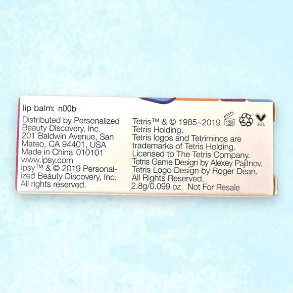 🆕 NWT Tetris x IPSY Nude Shimmer Lip Balm in n00b - Picture 4 of 4